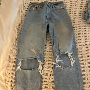 Abercrombie & Fitch Light Blue High Rise Jeans